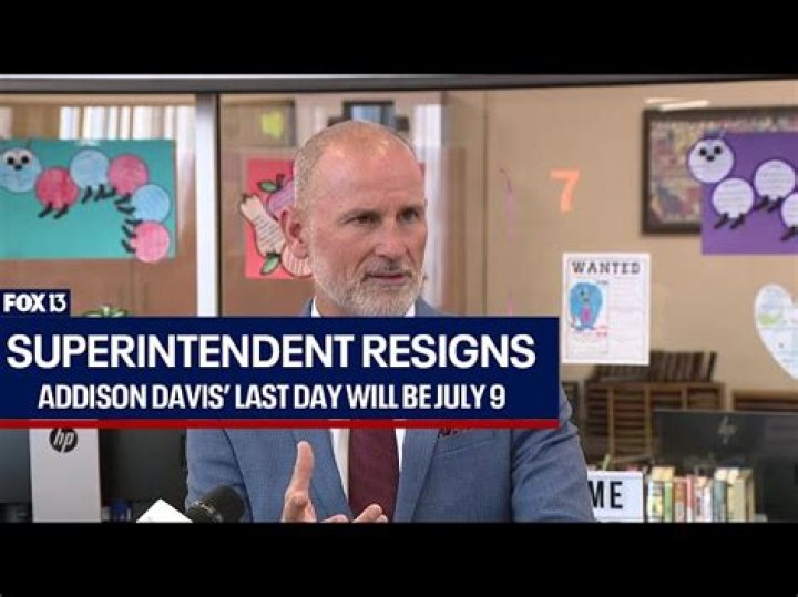 
Why did Addison Davis resign? Hillsborough Superintendent steps down from school board 